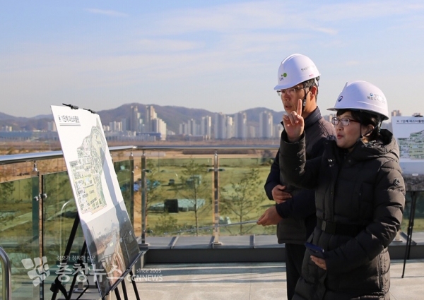 김진숙 행복청장, 중앙공원 안전점검