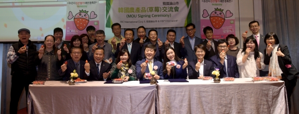 대만 딸기 판촉행사 모습