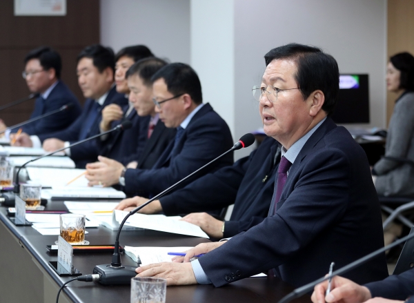 대전서구 장종태 청장 공약이행평가단 회의 개최 모습