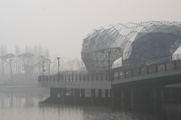 미세먼지 세종시 호수공원 / 충청뉴스 최형순 기자