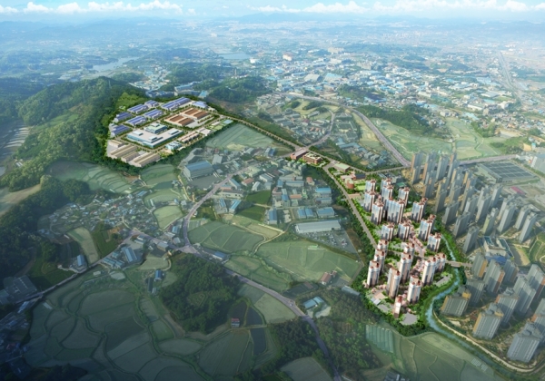 조성 예정인 아산스마트밸리 일반산업단지 조감도