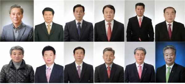 [아산 지역 조합장 당선자]