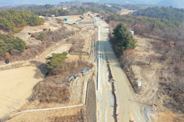 도로환경 개선-부리면 신촌리 농어촌도로 현장