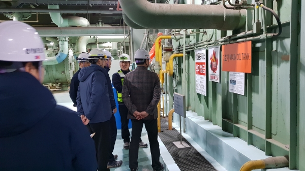 평택기력 메인 오일 탱크 화재위험개소 점검 현장