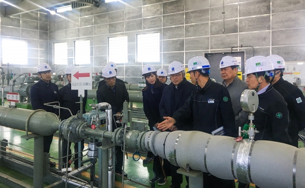 고성정압기지현장 방문