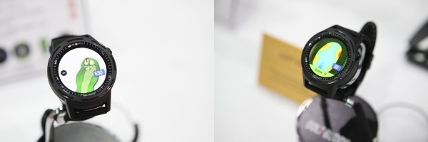 (좌) 골프버디 aim W10’_코스뷰,  (우) 골프버디 aim W10’_그린언듈레이션뷰