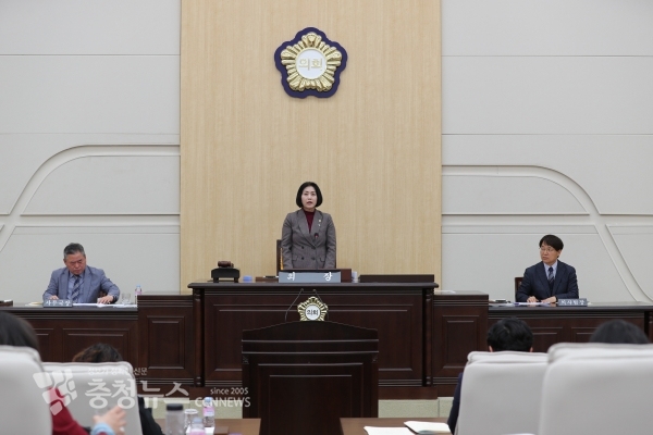 대전 동구의회 본회의장 모습