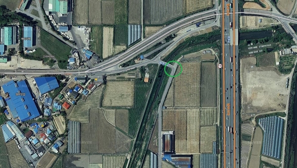 제2판정교 교량 위치도