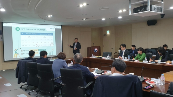 지난 26일 장석범 천안시 허가과장이 민원제도 혁신방안 마련을 위한 전문가 간담회에서 인·허가 신속처리 우수사례 발표