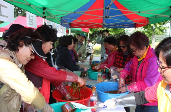 도고쪽파김치 체험모습
