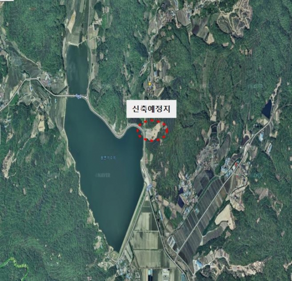 시립 노인요양시설 위치도