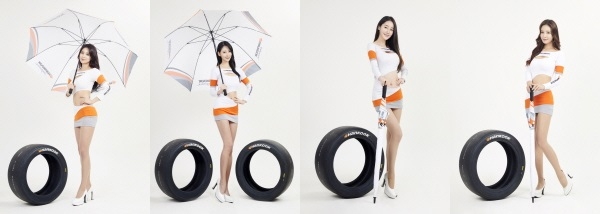 (왼쪽부터) 안혜영, 서한빛, 이가은, 제바 모델  개인컷