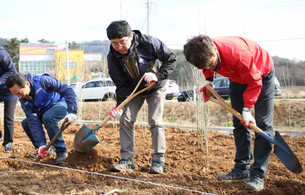 서산시 동문1동, 나라사랑 “무궁화 동산” 조성