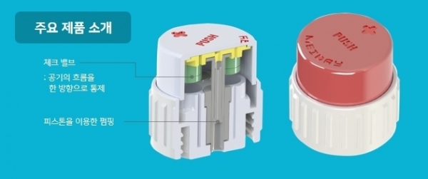 높은 습도로부터 의약품을 보호하는 Keep-Cap 설계도