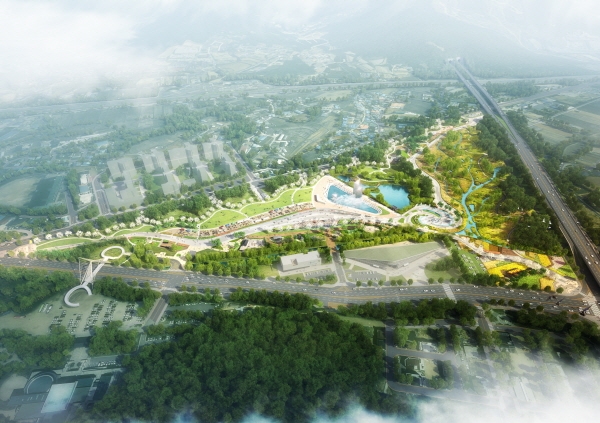 삼거리공원 명품화사업 조감도