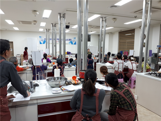 농업기술센터 자격취득 교육 모습