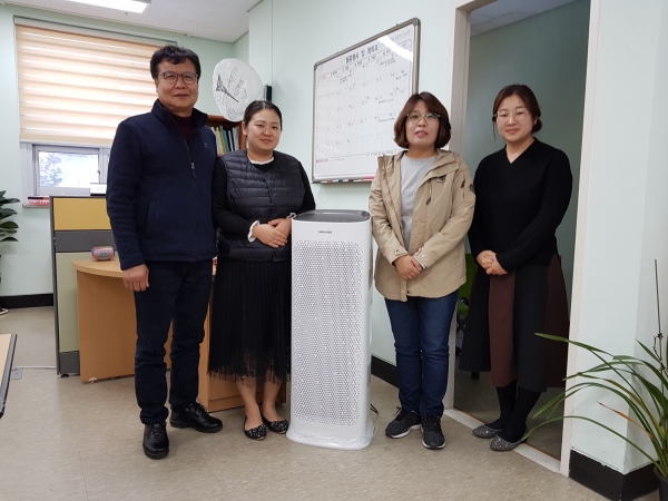 태안군자원봉사센터에 ‘WP 공기청정기 보급사업’ 완료