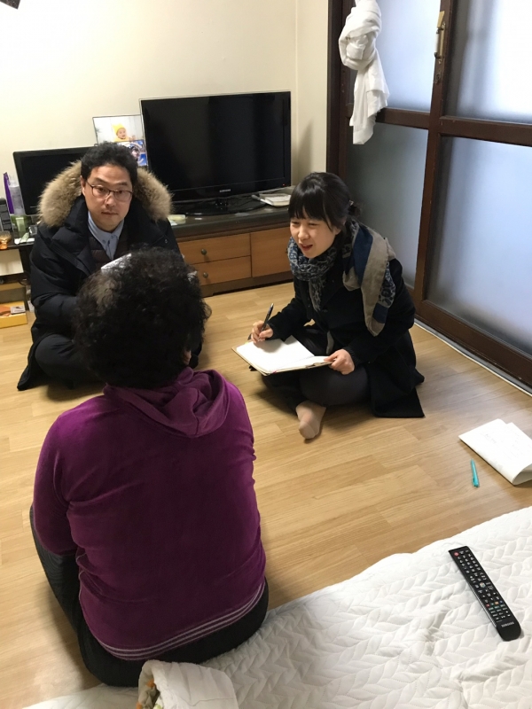 찾아가는 보건복지서비스 방문상담서비스 모습