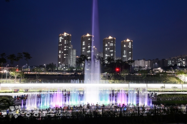 방축천 음악분수