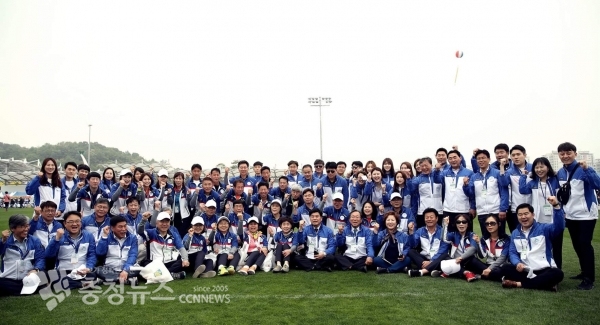 세종특별자치시선수단 26개종목 610명(선수 458명, 임원152명)