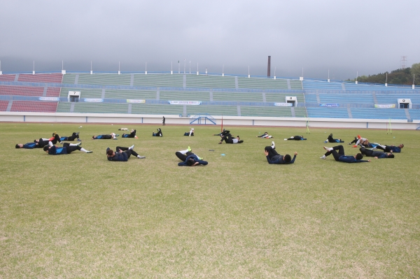 성남FC 축구단 방문 및 훈련 장면