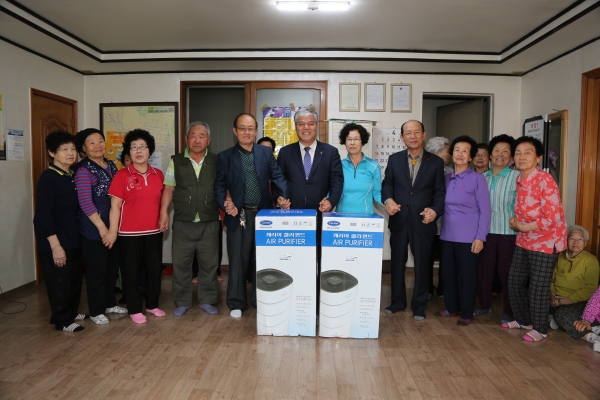 금산군, 332개소 경로당에 580대 공기청정기 보급