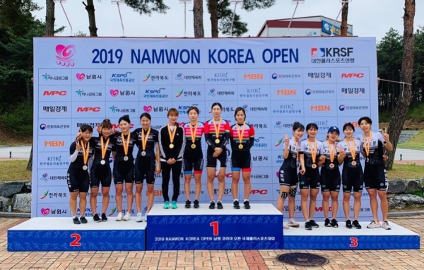 2019 남원코리아오픈대회 단체전 금메달 획득 모습