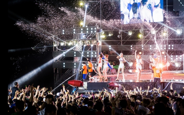 지난해 보령머드축제 야간공연