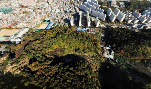 대전 서구 월평공원 (네이버 항공뷰)