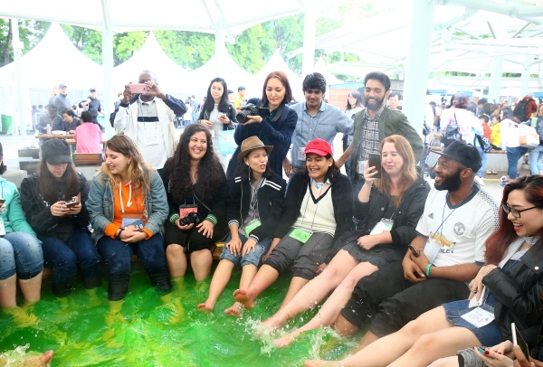 2018유성온천문화축제 족욕체험.
