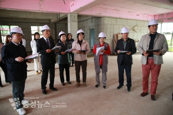 청양군의회 임시회 기간 주요 사업장 현장답사 모습