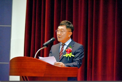 신형식 한국기초과학지원연구원 제12대 원장 취임 인사말 모습