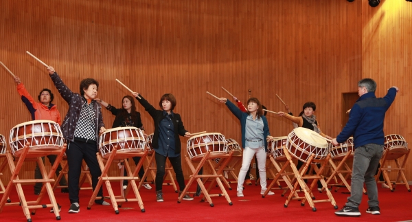 생활개선회 난타연습