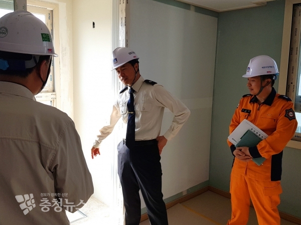 배덕곤 세종소방본부장, 임시 소방시설 배치·화재감시자 배치 등 당부