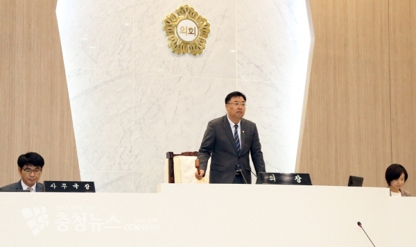 김기재 당진시의회 의장 개회사 / 충청뉴스 최형순 기자