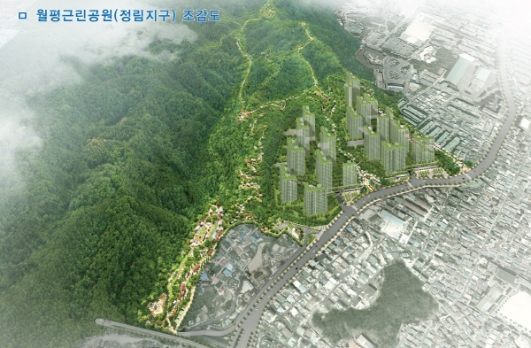 월평공원 조감도