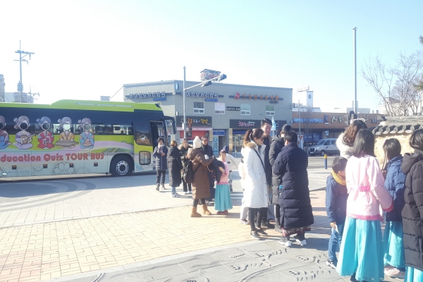 부여 백시달 EQ버스 운행 사진