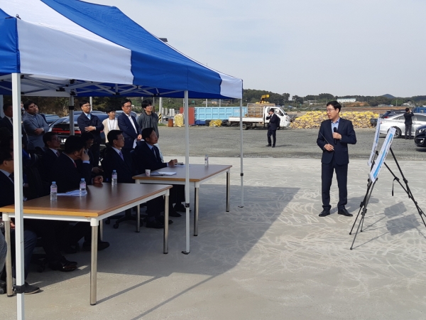 송석 해의 공동체마을 어촌뉴딜 300 사업 차 문성혁 해상수산부장관 현장 방문 점검