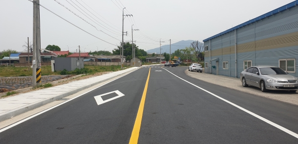 입장면 독정리 시도5호 도로공사 준공