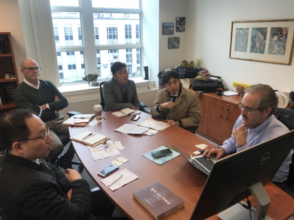 미래기획단(노스이스턴대학) 벤치마킹 방문 모습