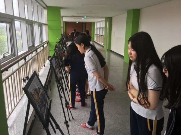관내 중·고교 대상‘찾아가는 스쿨전시회’ 개최(대성여자고등학교).