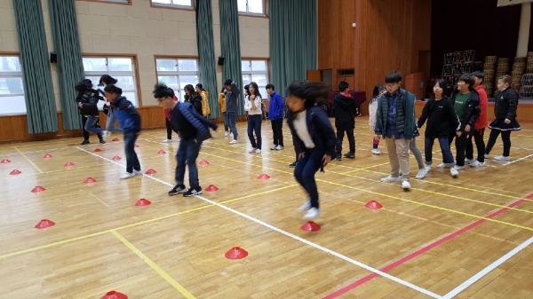 비만예방 프로그램 진행 모습