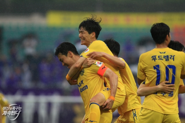 아산무궁화 경기 모습