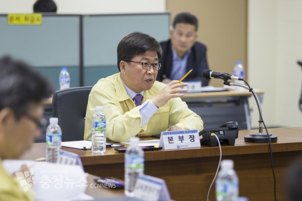 을지태극연습에서 최교진 교육감