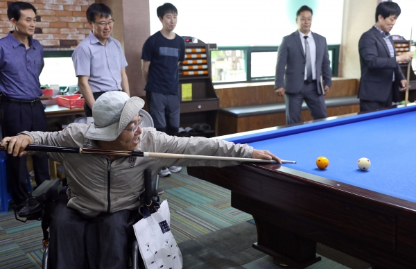 장애인선수단 훈련