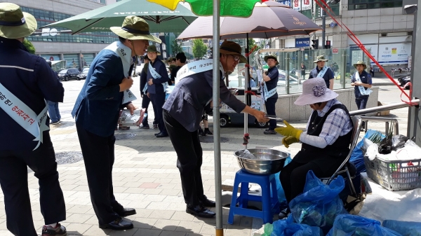 대국민 안전캠페인 시행 장면
