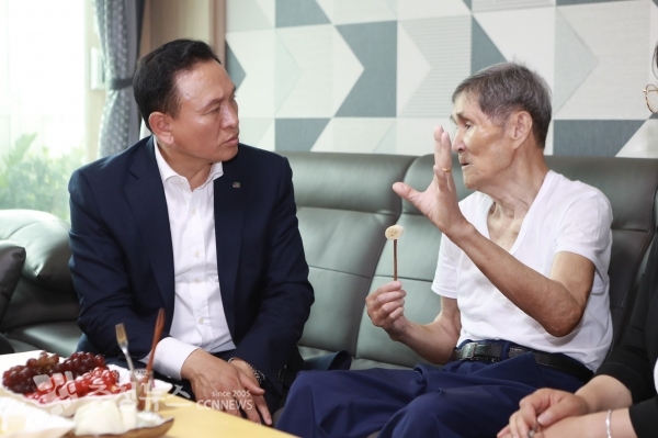 구본영 시장, 호국보훈의 달 맞아 국가유공자 위문