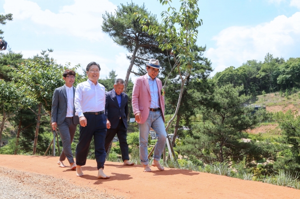 삼선산수목원 황톳길 개통식