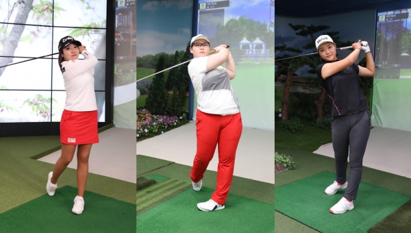 2019 롯데렌터카 WGTOUR 3차’ 결선 대회 주요 선수 (좌측부터) 이순호, 정선아, 조예진