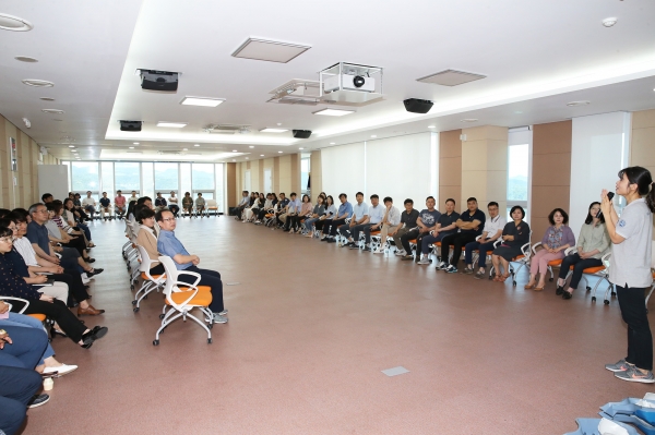 응급처치 대처법 이론 교육 모습